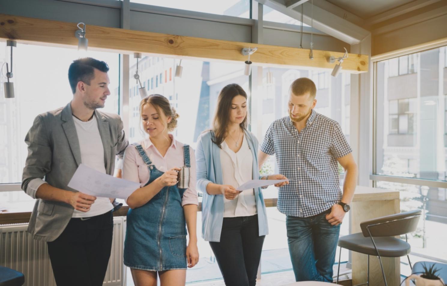 Interface de webinaire en ligne avec participants